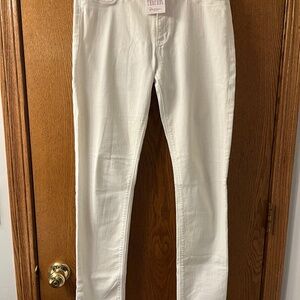 Hudson White Skinny Jeans